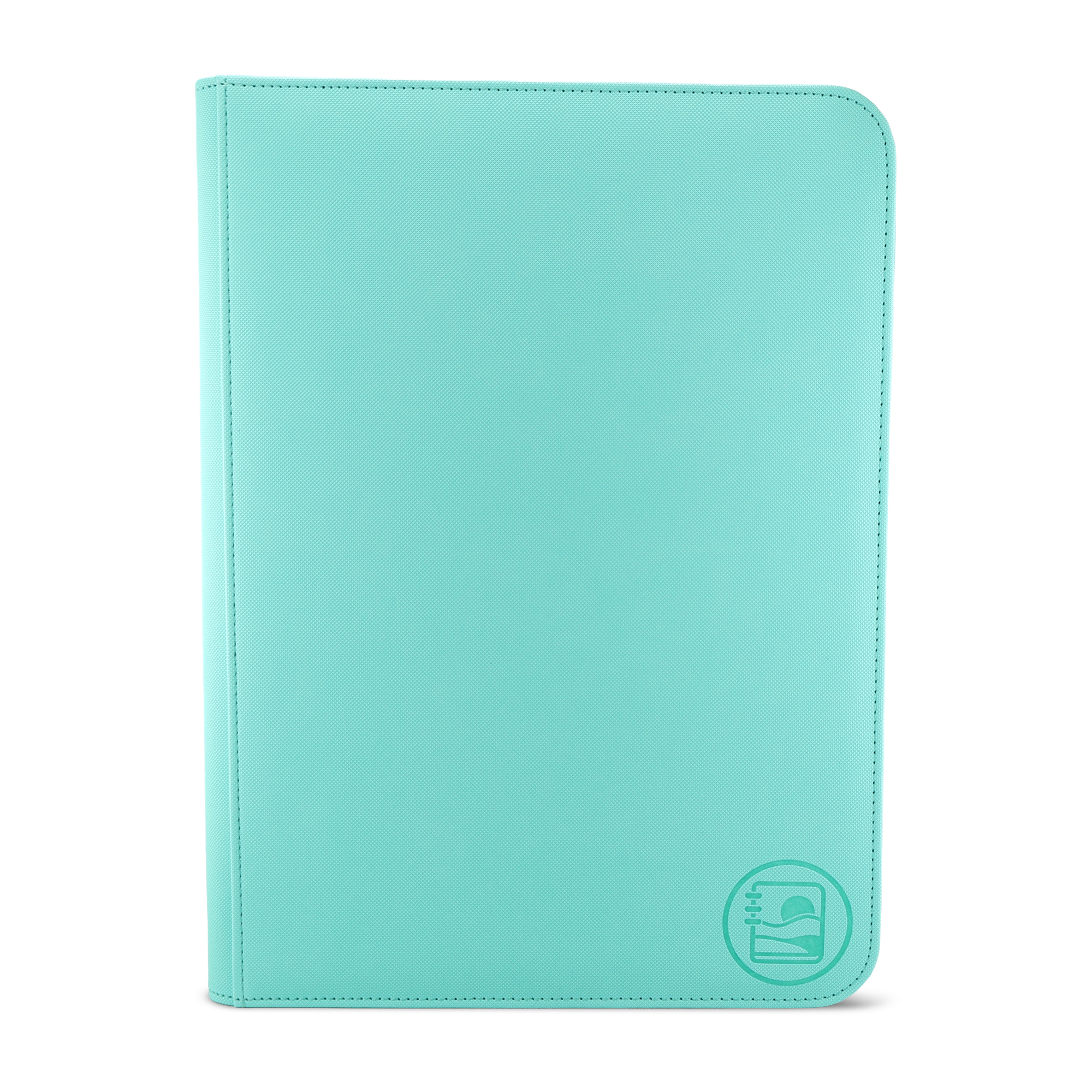 Golden Series - 9 Pocket Zip Binder in Turquoise