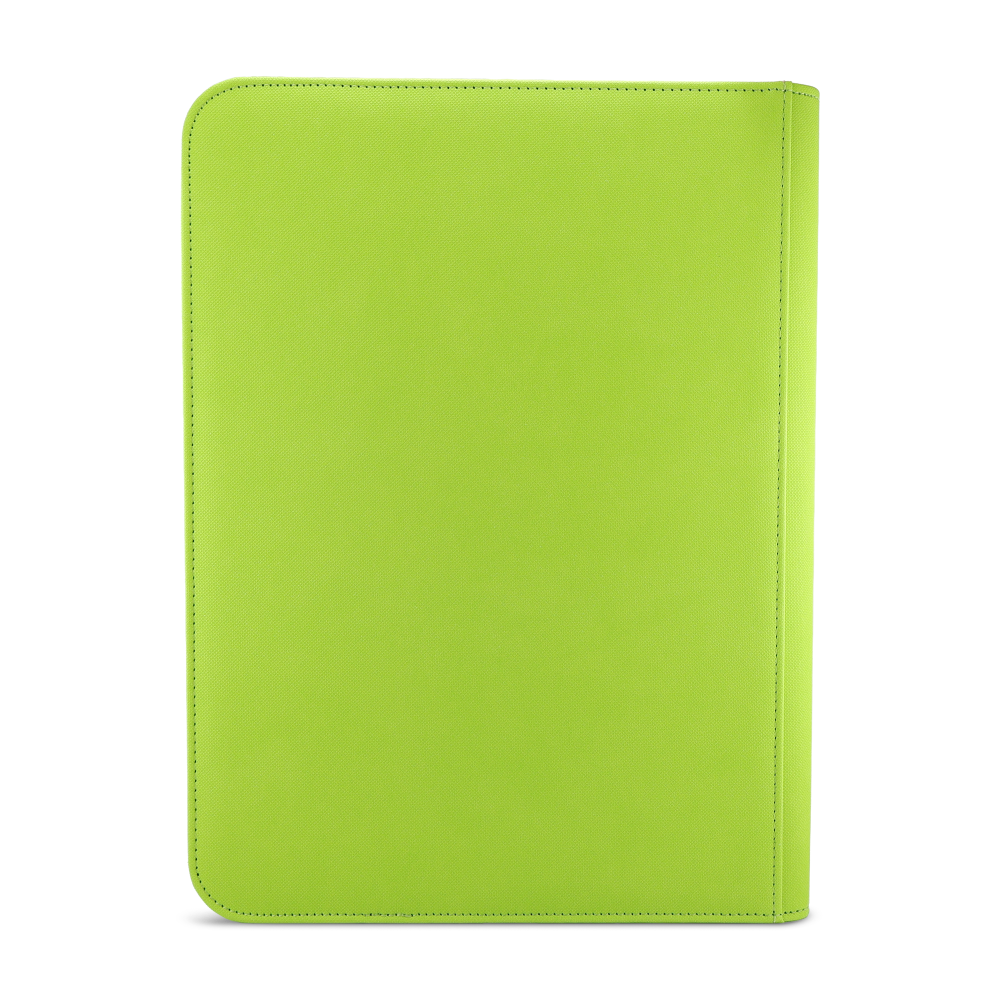 Golden Series - 9 Pocket Zip Binder in Lime Green