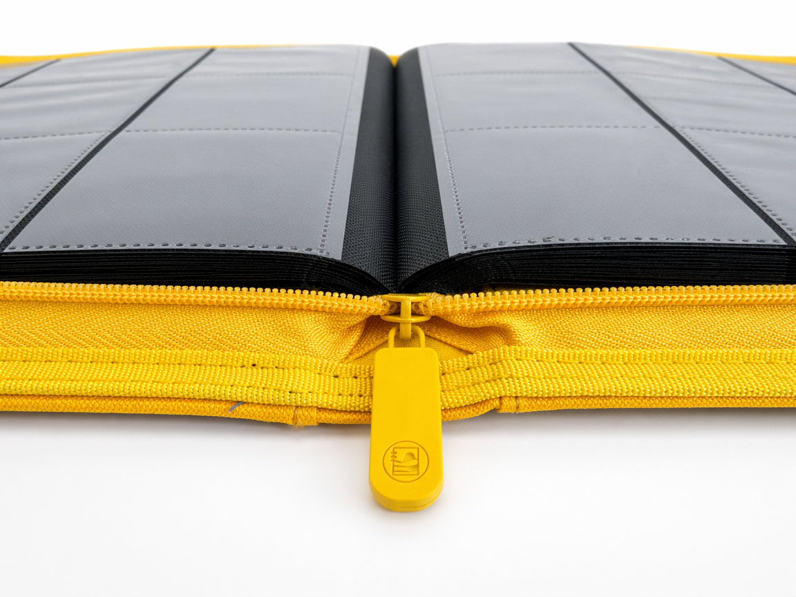 Golden Series - 9 Pocket Zip Binder in Gold