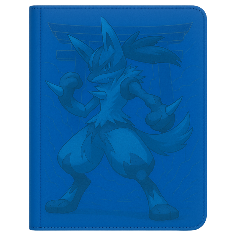 Mega Lucario Custom Binder and Mega Evolutions Booster Pack