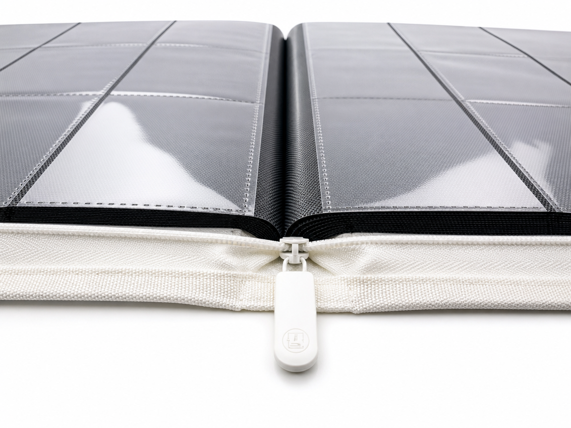 Golden Series - 9 Pocket Zip Binder in White