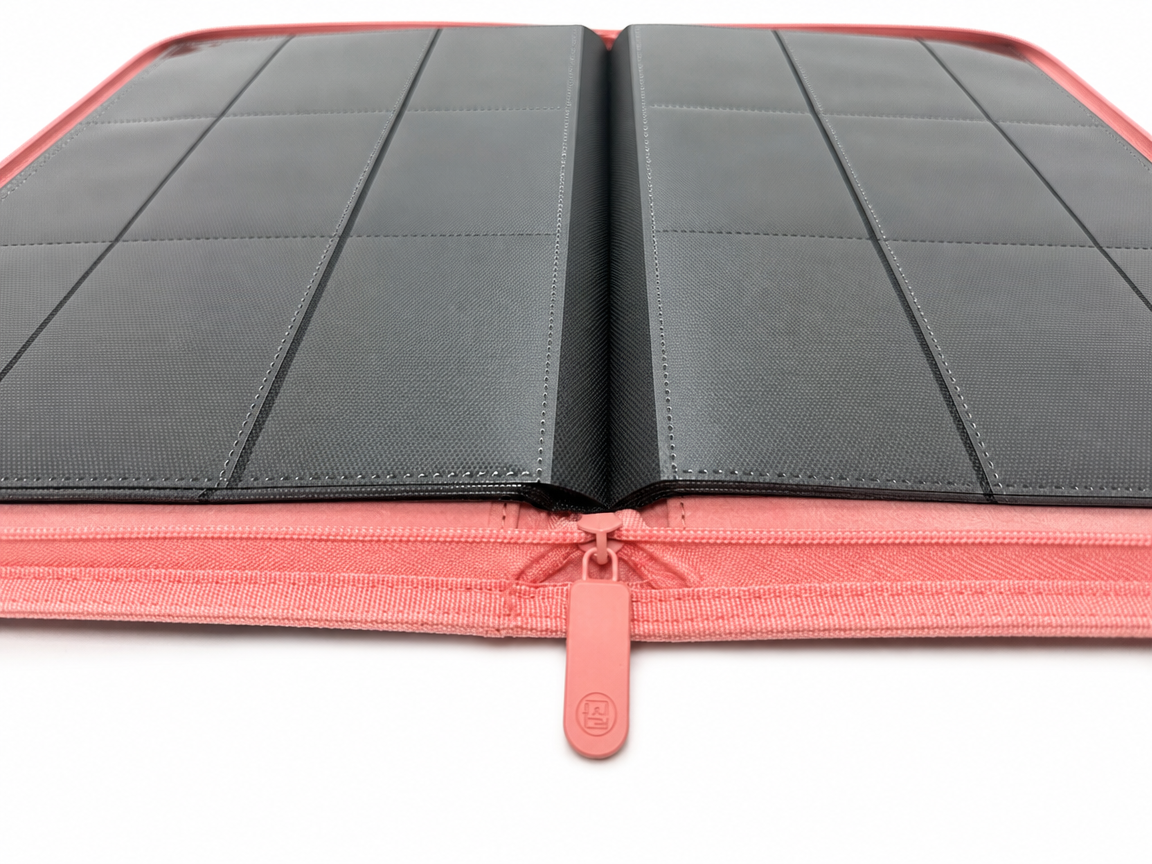 Golden Series - 9 Pocket Zip Binder in Pink