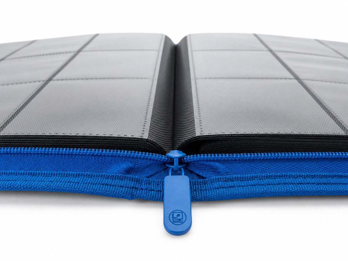 Golden Series - 9 Pocket Zip Binder in Blue
