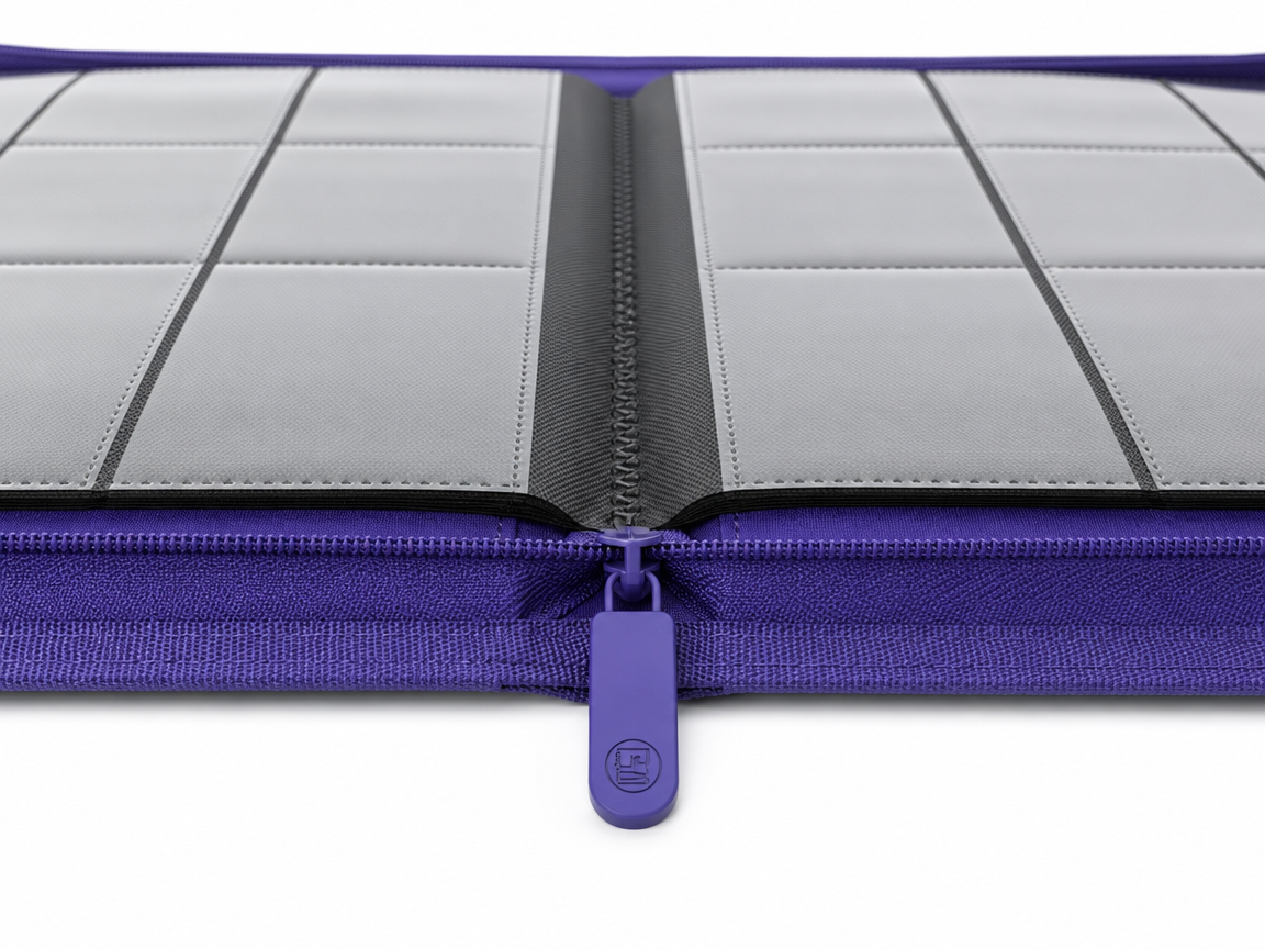 Golden Series - 9 Pocket Zip Binder in Purple