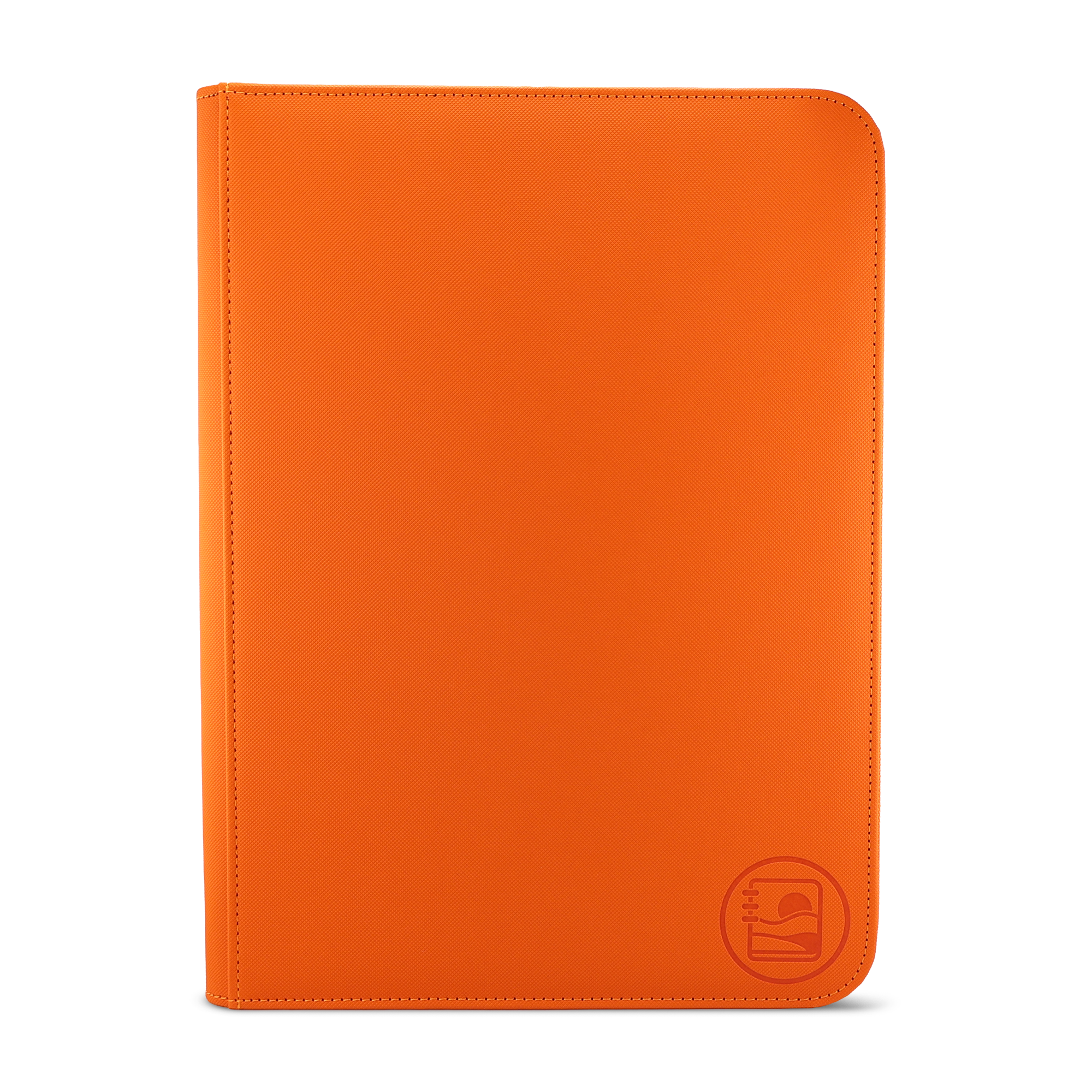 Golden Series - 9 Pocket Zip Binder in Orange