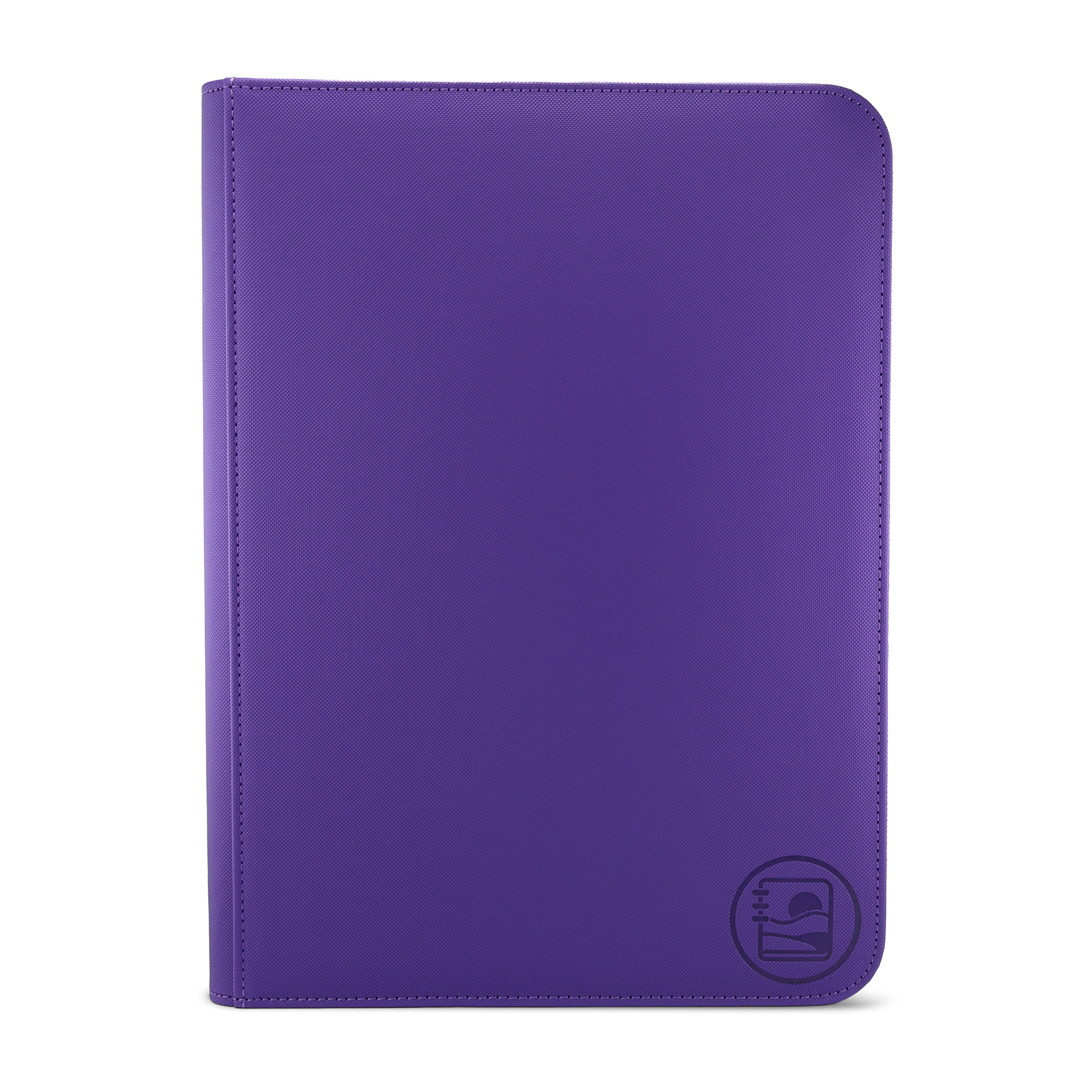 Golden Series - 9 Pocket Zip Binder in Purple
