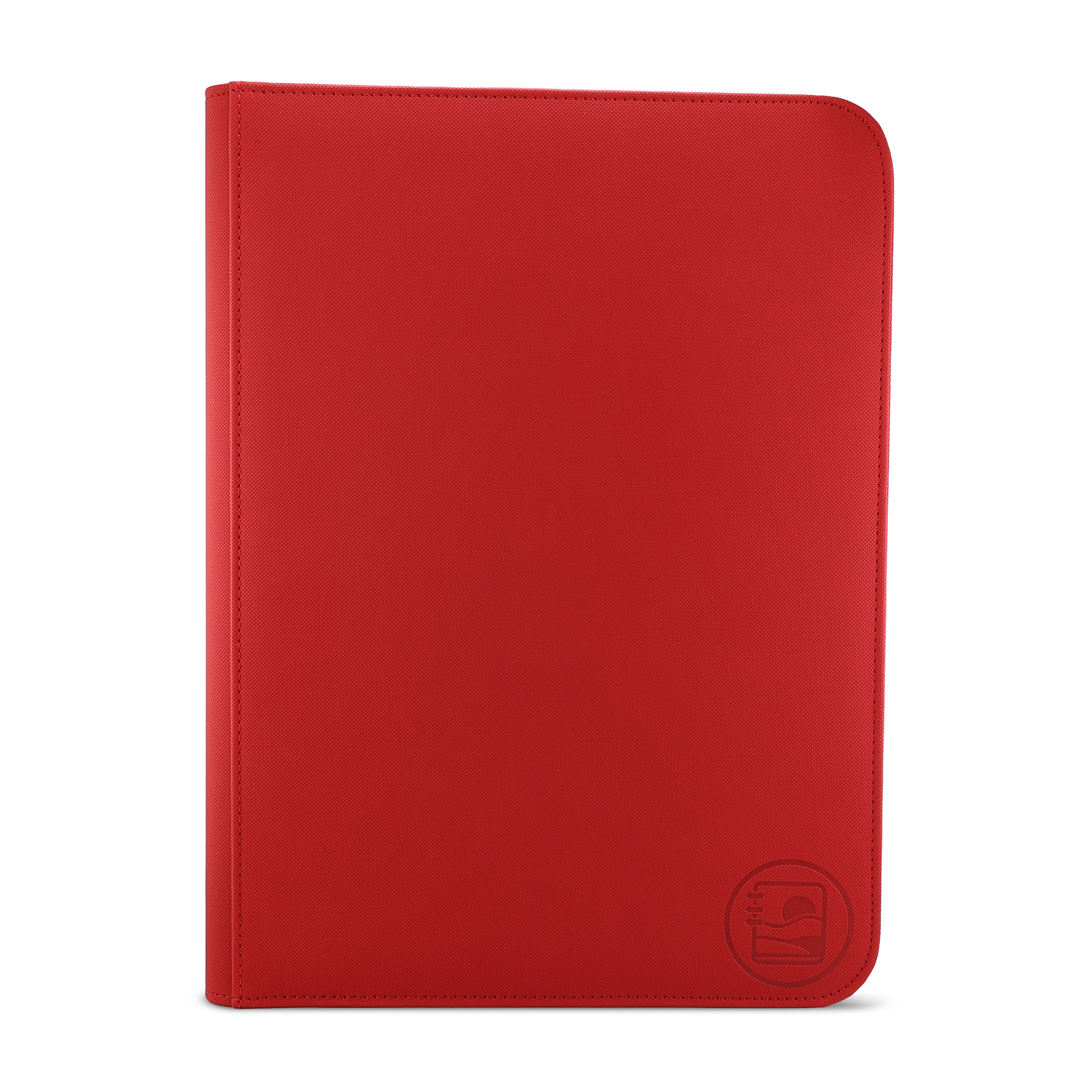 Golden Series - 9 Pocket Zip Binder in Red