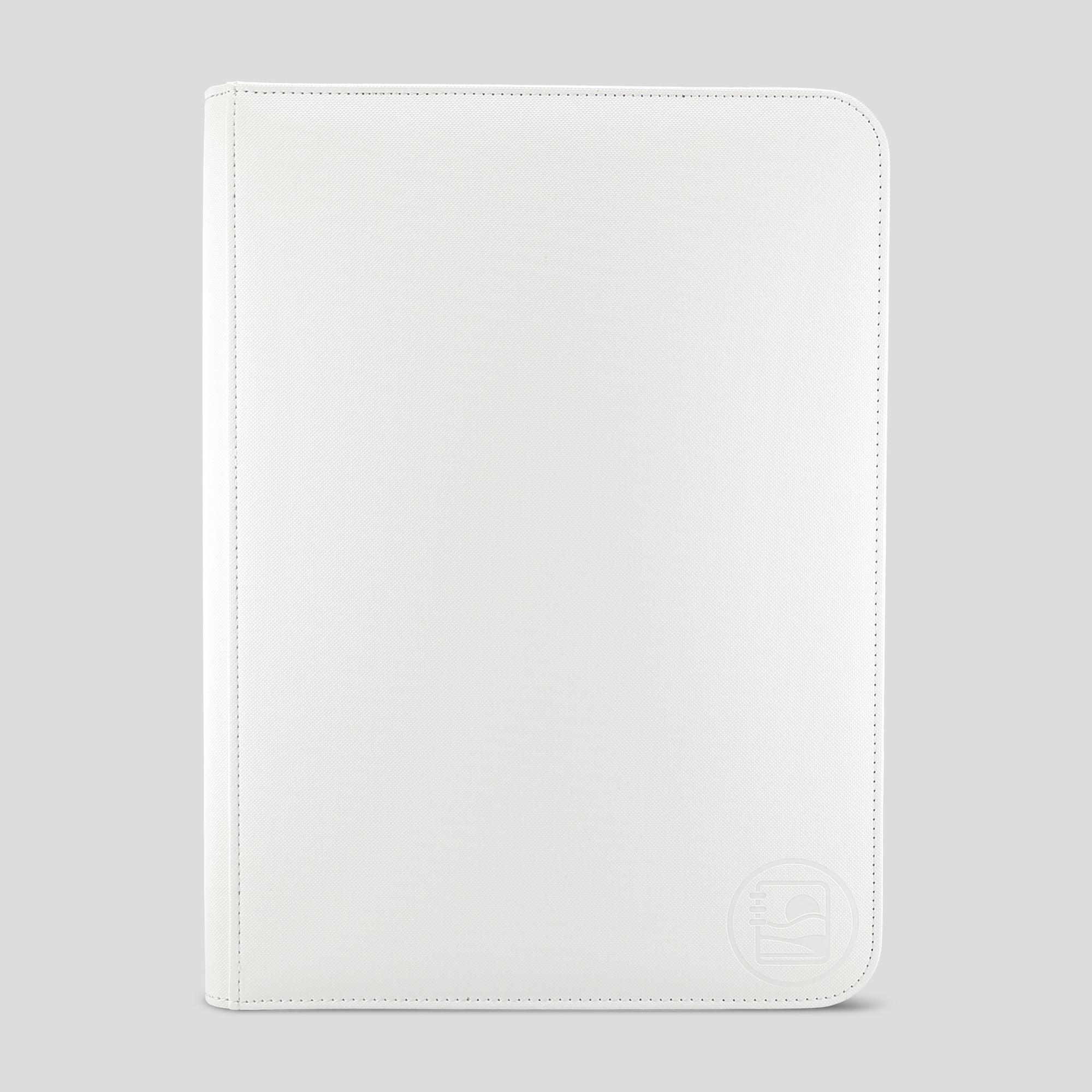 Golden Series - 9 Pocket Zip Binder in White